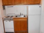 Here is a close-up view of the appliances in the kitchenette located in the addition to the home.